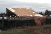 Damaged pool roof. Photo by Carah Thomas